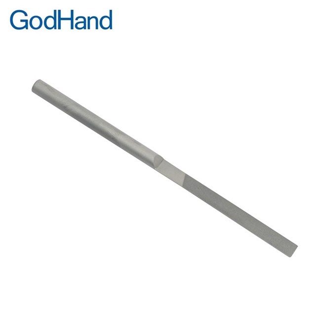 GodHand 神之手 日本迷你小寬5mm細目銼刀GH-KF-5-S(半圓型)金屬打磨棒半圓形去毛刺拋光工具研磨砂棒