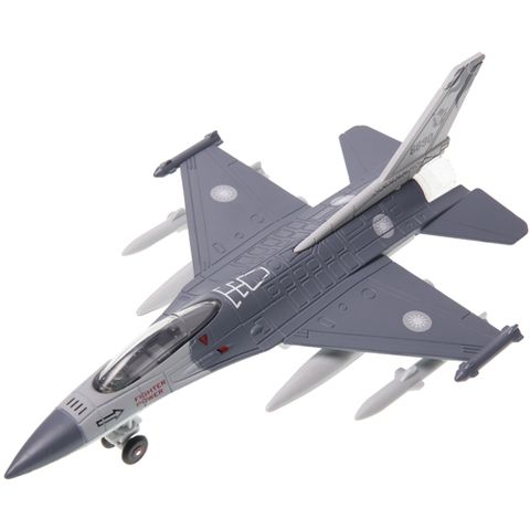 合金車玩具F-16戰鬥機聲光迴力車玩具汽車模型聲光玩具車 FC2116【小品館】