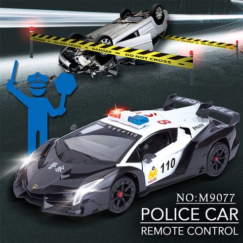 瑪琍歐玩具 1:12五通一鍵開門特警遙控車/M9077