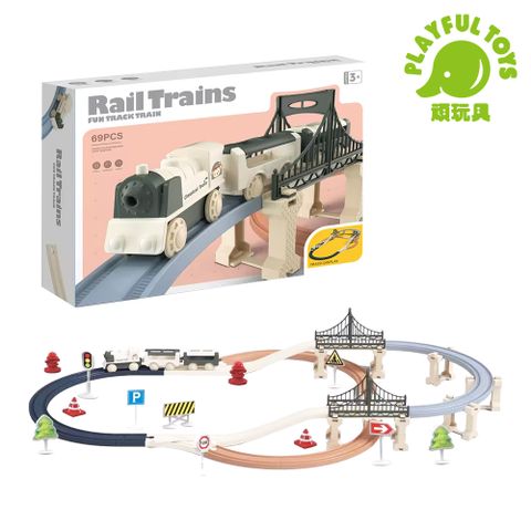 Playful Toys_頑玩具 69PCS雙層軌道火車組