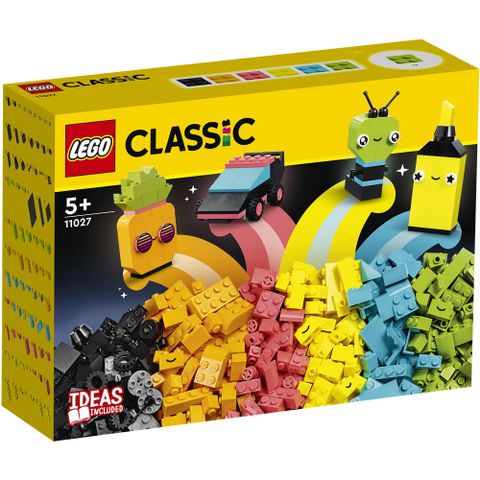 樂高積木 LEGO《 LT11027 》202303 經典基本顆粒系列 - 創意螢光趣味套裝