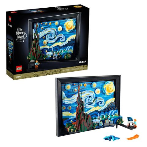 樂高 LEGO 積木 IDEAS系列 梵谷星夜 Vincent van Gogh The Starry Night 21333 w