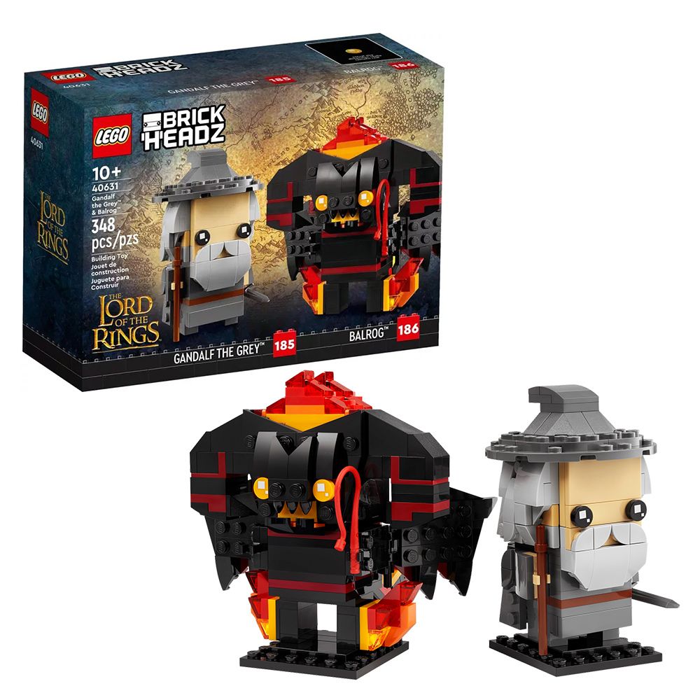 LEGO 樂高   積木 大頭系列 BrickHeadz 魔戒 灰袍甘道夫與炎魔 40631W