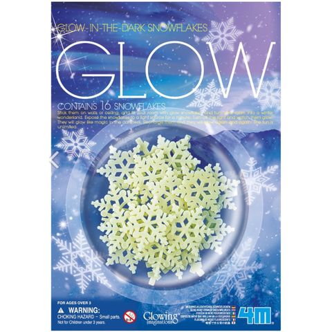 賽先生科學工廠 4M Glow Snowflakes 螢光雪花貼片