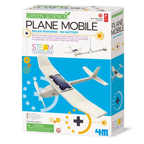 賽先生科學工廠｜4M STEAM 日光飛行機 Solar Plane Mob