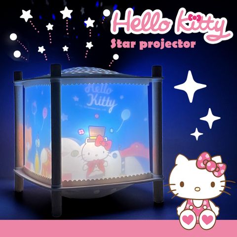 Hello Kitty 【Trousselier】 魔法星星走馬燈調皮Kitty在星空下施展魔法