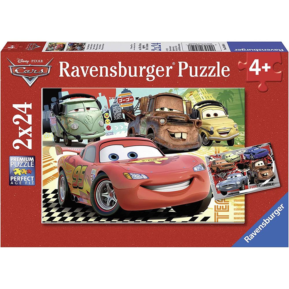 funbox 麗嬰國際 德國Ravensburger 維寶拼圖-汽車總動員 (2*24P)