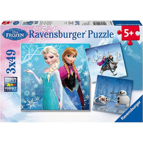 funbox 麗嬰國際 德國Ravensburger 維寶拼圖-冰雪奇緣1 (3*49P)