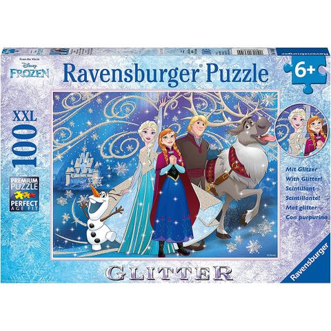 funbox 麗嬰國際 德國Ravensburger 維寶拼圖- 冰雪奇緣 閃亮版(100P)