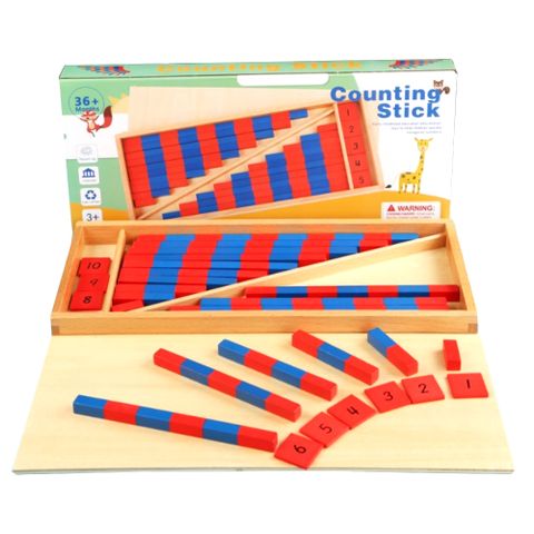 兒童數學蒙特梭利小數棒教具/玩具