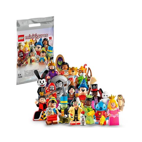 LEGO 樂高 積木 Minifigures 迪士尼 100周年 小人偶 1套18款 拆包版71038