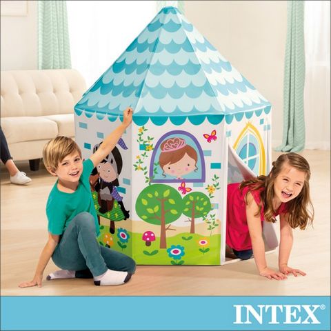 INTEX 公主與王子遊戲帳篷104x104x130cm 3-6歲(44635)