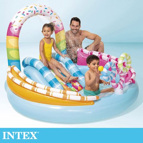 INTEX 多彩糖果戲水170x168x深25cm(165L) 適2歲+ (57144NP)