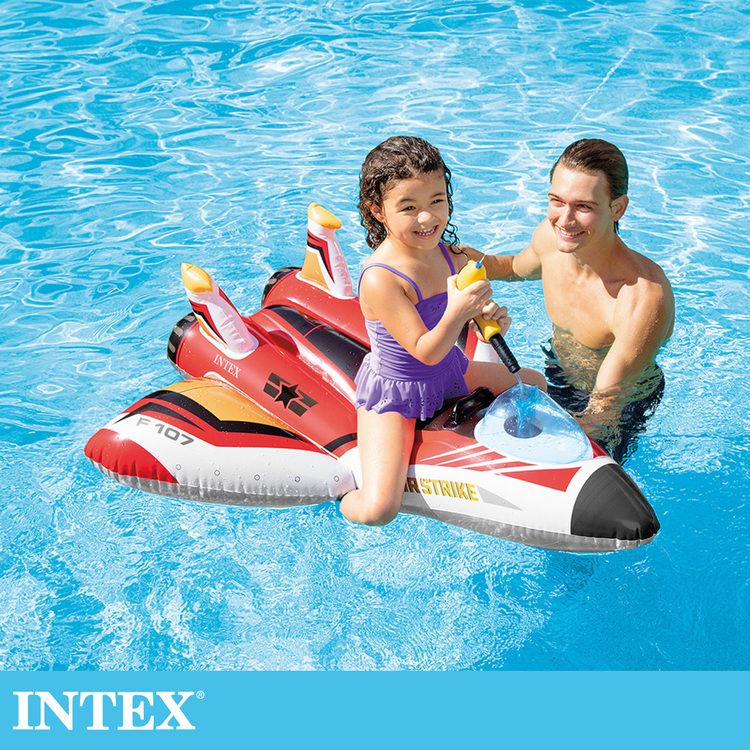 INTEX  水槍飛機座騎117x117cm(57536NP)-2款可選