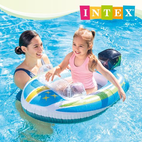 INTEX 造型游泳圈-飛船/海豹/飛機-3款可選 適用3~6歲 (59380NP)