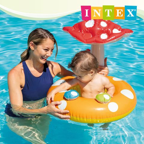 INTEX 蘑菇造型幼童游泳圈-適1~2歲 (56574NP)