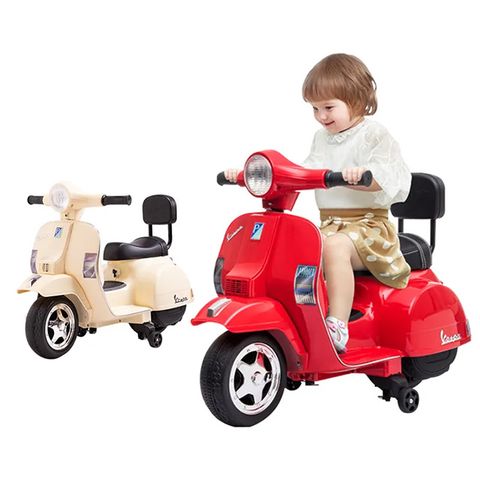 【聰明媽咪兒童超跑】偉士牌 Vespa 迷你版兒童電動機車(2色可選)