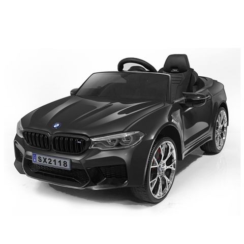 【聰明媽咪兒童超跑】BMW M5 24V 飄移款 原廠授權 雙驅兒童電動車(SX2118/烤漆黑)