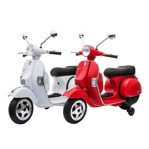 【聰明媽咪兒童超跑】Vespa 偉士牌 原版授權 兒童電動機車摩托車(PX150兩色可選)