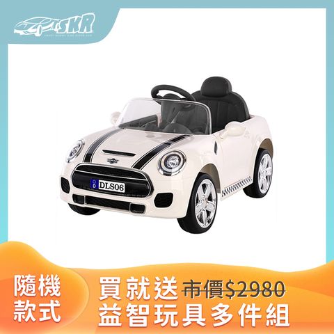 Smartmom 聰明媽咪 【兒童超跑】mini雙驅12V兒童電動車(DLS-WF06 拋光白)