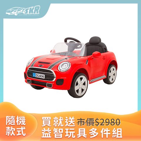 Smartmom 聰明媽咪 【兒童超跑】mini 雙驅12V兒童電動車(DLS-WF06 拋光紅)