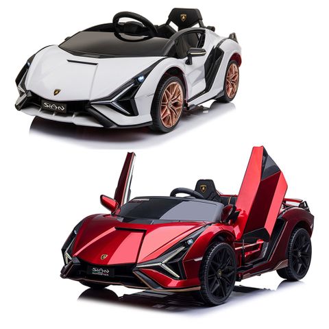 【聰明媽咪】藍寶堅尼 Sian 12V雙驅兒童電動車(正版授權｜QLS6388｜兒童汽車｜電動玩具車｜汽車玩具)