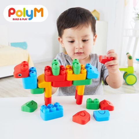【德國PolyM】動物王國積木組31件組