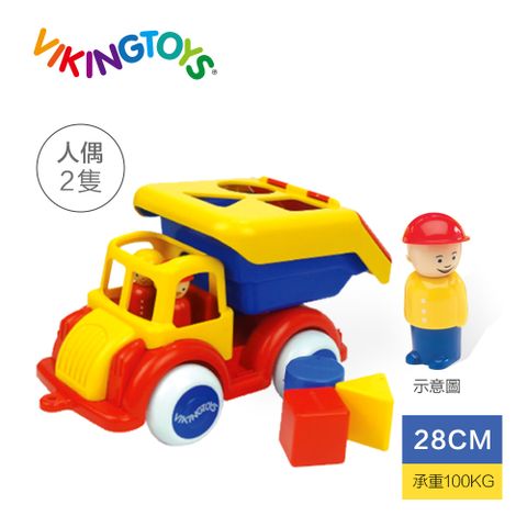 【瑞典 Viking toys】 Jumbo形狀認知資源回收車-28cm 81258
