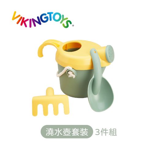 瑞典維京玩具 【瑞典 Viking toys】莫蘭迪色系-夏日沙灘玩沙組-澆水壺套裝 30-82045