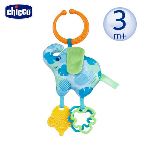 chicco ECO+可吊掛安撫固齒器-散步大象