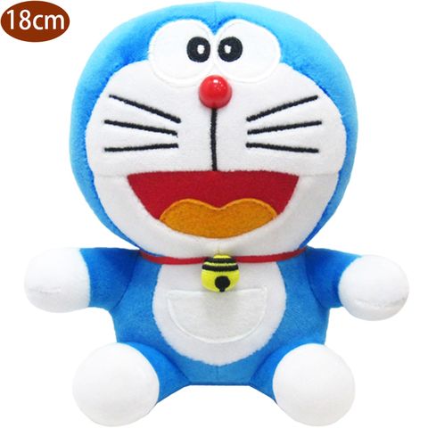 哆啦A夢絨毛娃娃玩偶坐姿款18公分 03003(生日禮物 聖誕節)【小品館】