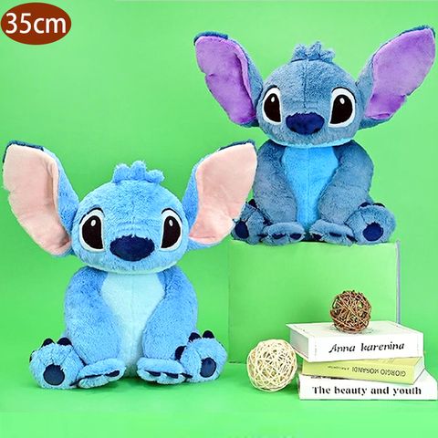 Disney 迪士尼 迪士尼史迪奇絨毛娃娃玩偶抱枕坐姿電影版35公分 89419(生日禮物 聖誕節)【小品館】