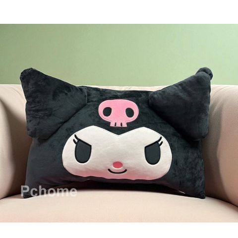 Sanrio 三麗鷗【萌萌酷洛米】長型抱枕-黑色