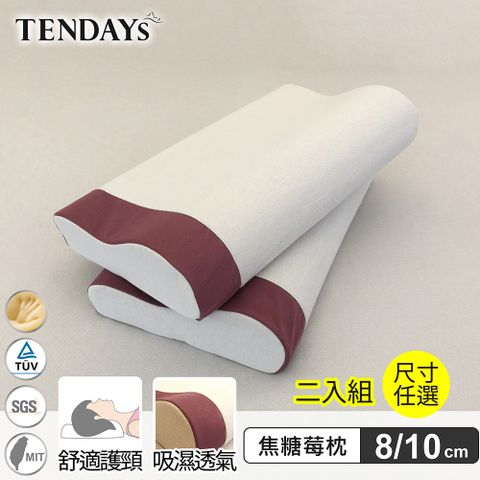 TENDAYS 玩色柔眠枕(焦糖莓)2入任選10cm高