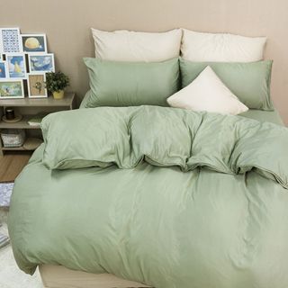 【艾唯家居】雙人天絲鋪棉兩用被 180x210cm 萊賽爾40支天絲 台灣製(蘋綠)