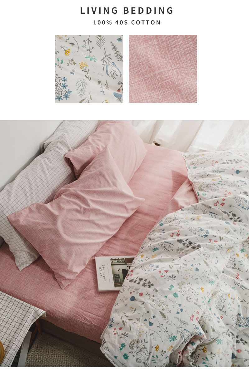 LIVING BEDDING100% 40S COTTON