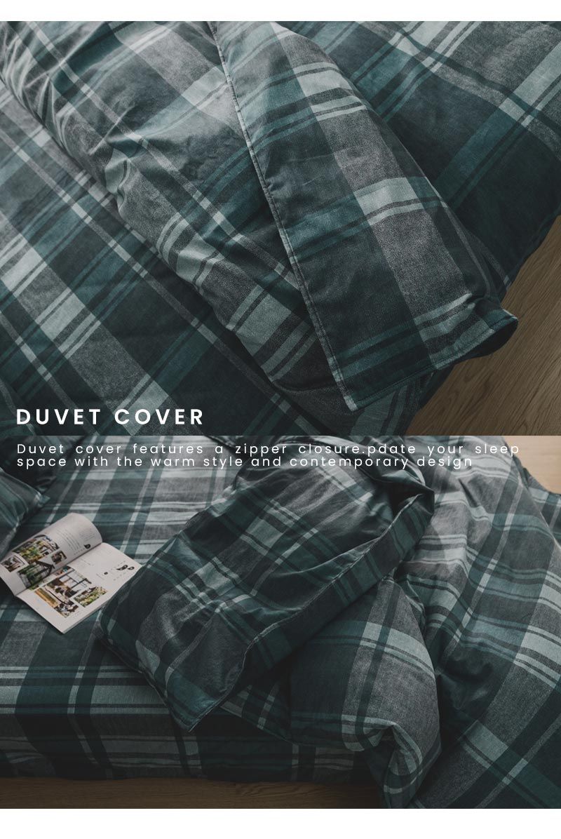 DUVET COVERDuvet cover features a zipper closure.pdate your sleepspace with the warm style and contemporary design