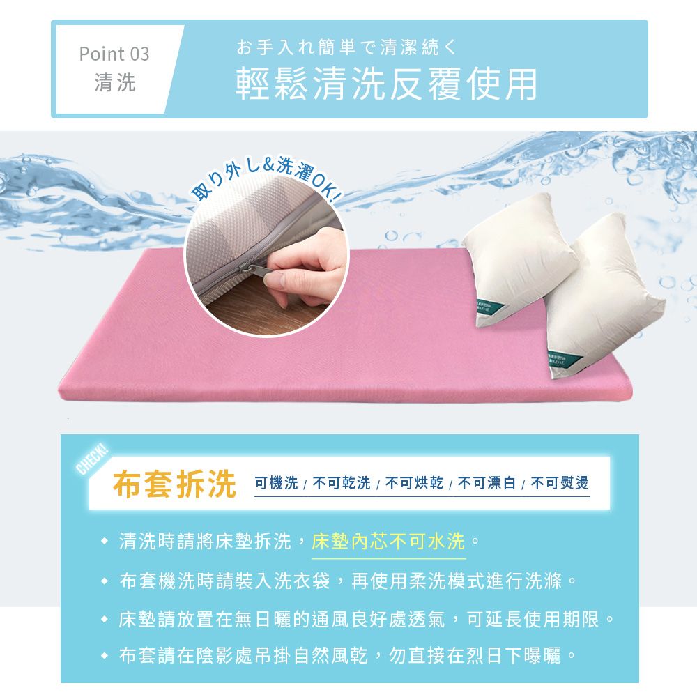 BELLE VIE 台灣製 3D超輕量空氣對流 三折釋壓薄墊 (單人加大-3.5尺) 床墊/涼墊/和室墊/客廳墊