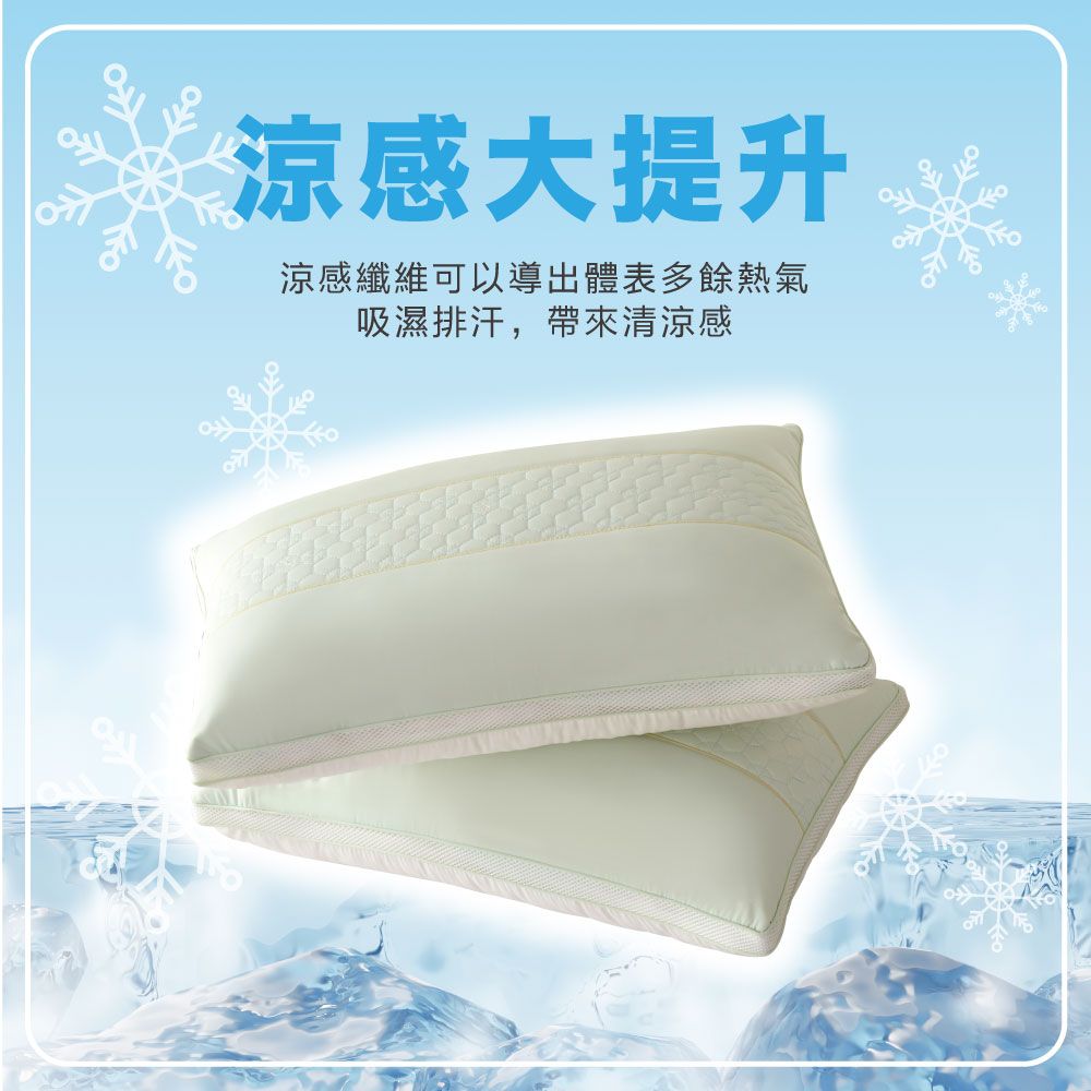 寢室安居 Zero Heat立體透氣涼感彈力獨立筒枕(台灣製造)