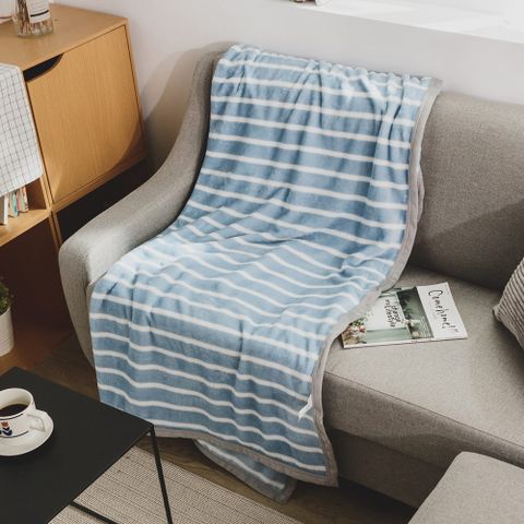 日和賞 法蘭絨四季輕柔毯(150×200cm)-浪波