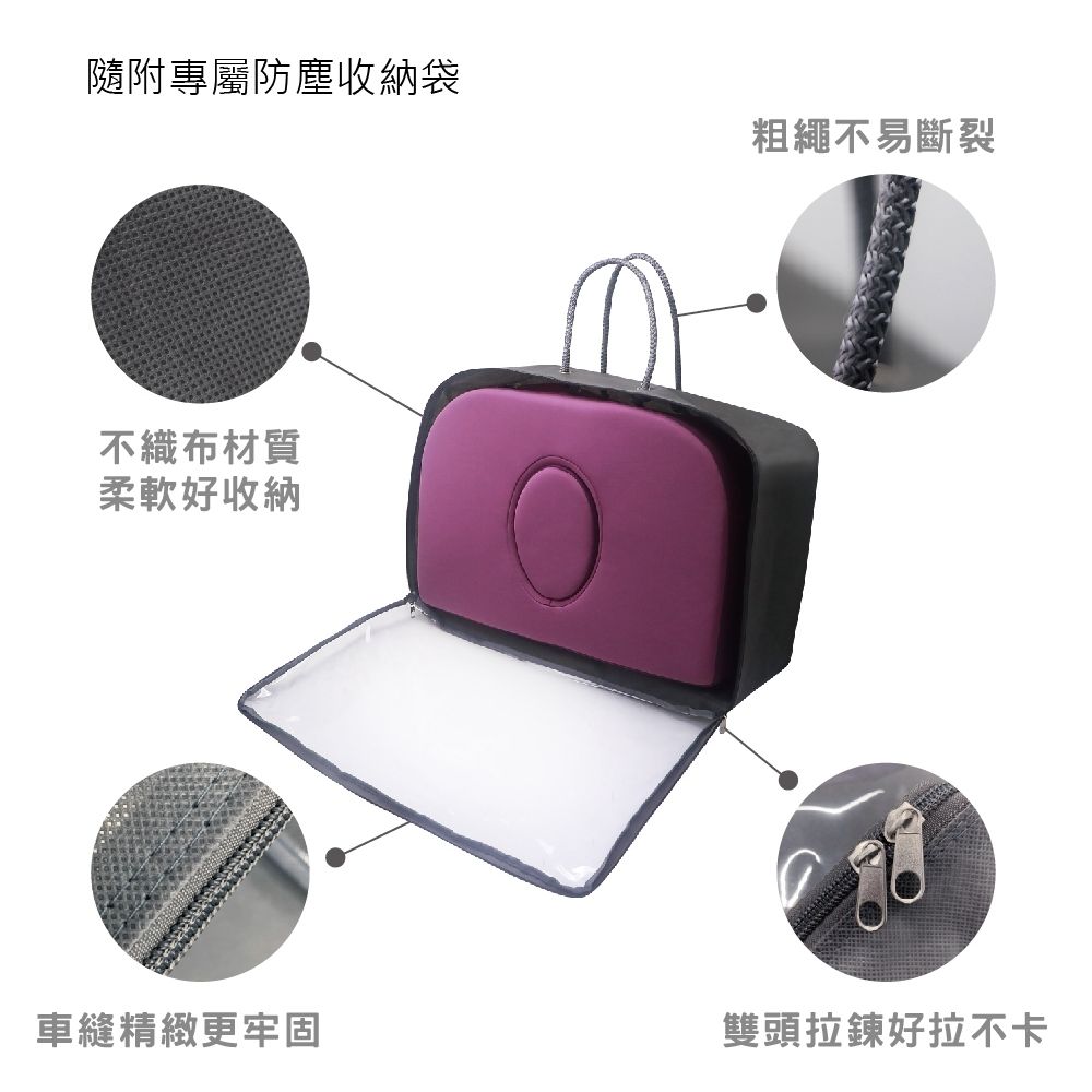 prodigy 波特鉅 兩段式可折疊三孔透氣舒壓枕/趴睡枕/行動美容SPA枕 (表布升級款／附收納袋)