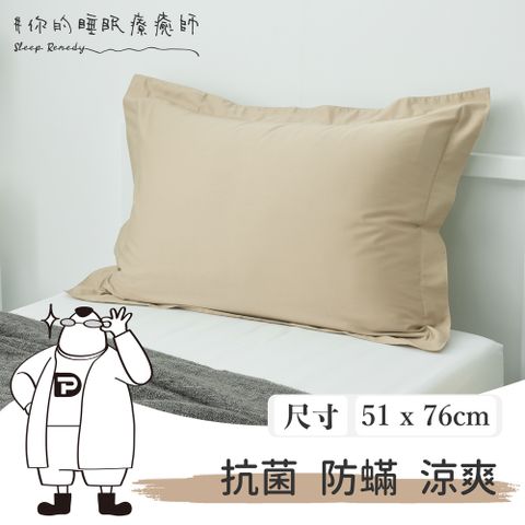 【Dpillow】抗菌防蹣平織經典枕頭套(科技纖維奈米氧化鋅) 防蹣 抗敏