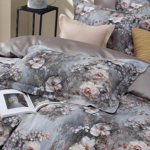 500織 SUPIMA匹馬棉 愛普利 歐式壓框枕套2入