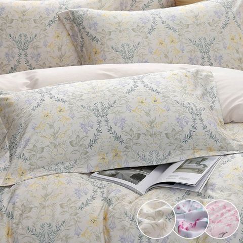 天絲棉400織 歐式壓框枕套2入 多款任選