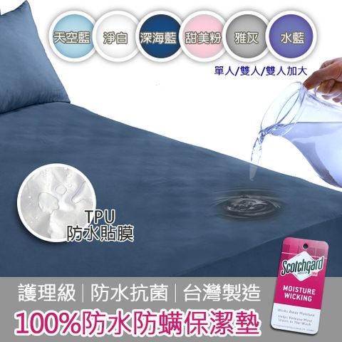 【You Can Buy】100%防水防蹣抗菌床包式保潔墊(單人.雙人.雙人加大)
