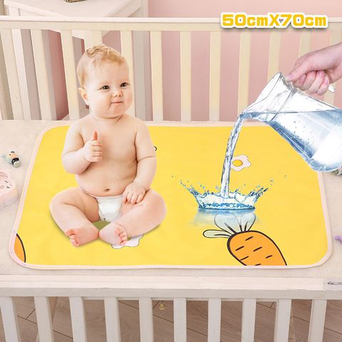 可機洗防水透氣保潔墊-嬰兒床 迷你50x70cm (尿布墊 生理墊 產褥墊 寵物墊 看護墊)