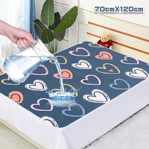 可機洗防水透氣保潔墊(嬰兒床)標準70x120cm