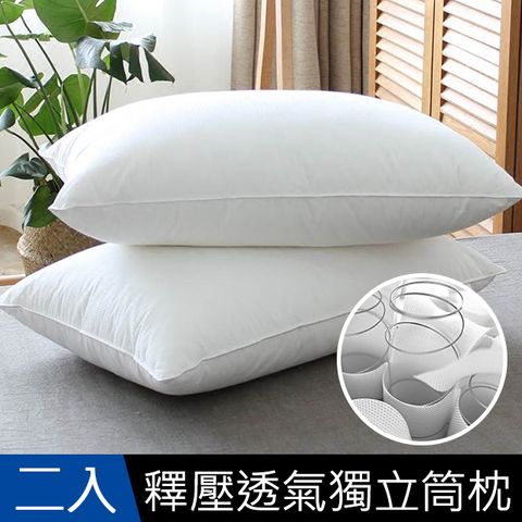 限時下殺均$399.5/入【J-bedtime】台灣製頂級幾何壓紋獨立筒II 枕頭2入