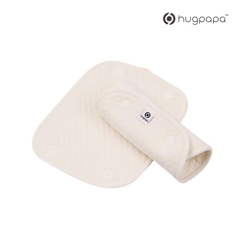 【hugpapa】韓國100%有機棉背巾側口水巾(2入)