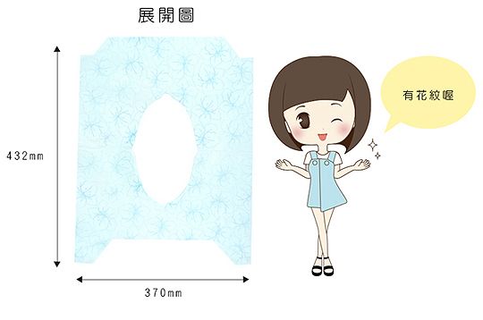 432mm展開圖370mm有花紋喔